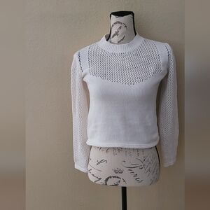 Zara White  Knit Sweater